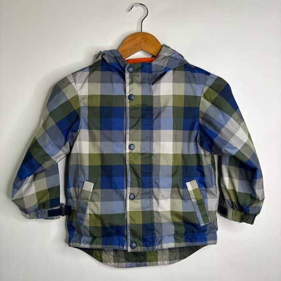 Hanna Andersson Plaid Outdoor Coat size 5t - Picture 1 of 9